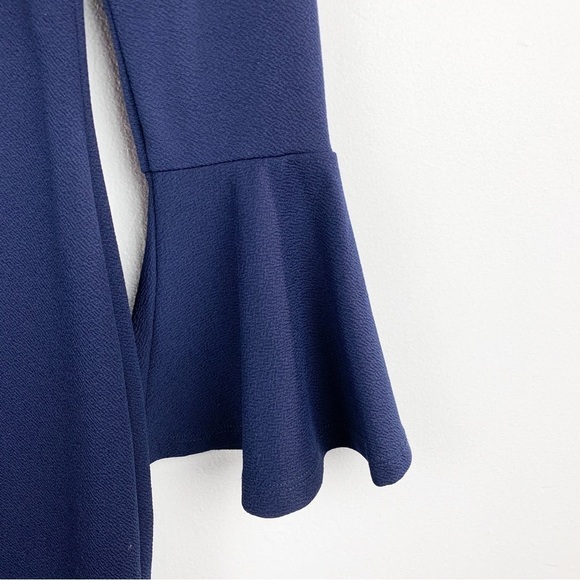 Hutch Anthropologie Navy Blue Bell Sleeve Mini Dress Sz S - Picture 6 of 7